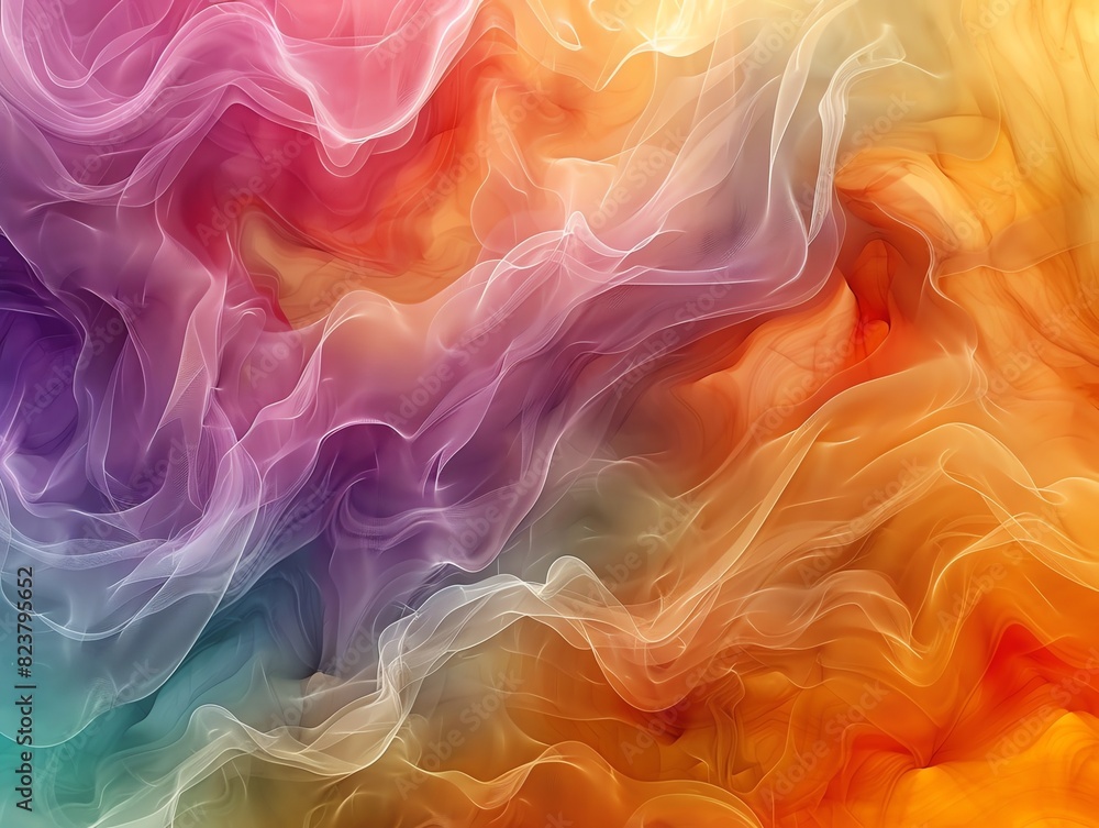 Aufkleber abstract background in an artistic style, with flowing patterns and contrasting colors, evoking a se