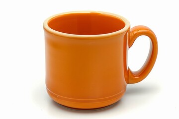 Colorful Ceramic Coffee Mug mock up on a white background. Great as product design, print space