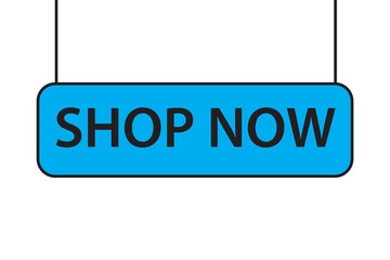 Shop now button with shopping design cart. Shop now. Modern collection for web site. Online shopping. Click here, colorful, buttons hand pointer clicking. Web design elements. Vector and illustration.