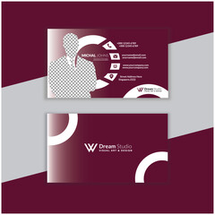 Business card print design