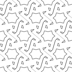 Stars, polygons ornament. Ethnic seamless pattern. Tiles motif. Geometrical backdrop. Star, polygonal shapes wallpaper. Geometric background. Embroidery digital paper. Abstract vector.