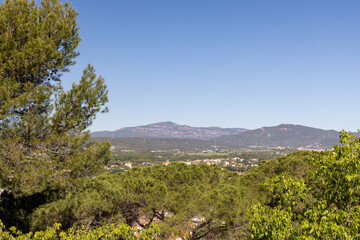 view of the mountains in spain near barcelona