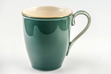 Colorful Ceramic Coffee, tea Mug mock up on a white background. Great as product design, print space