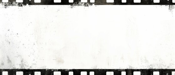 Ultrawide Old Damaged Film Strip Frame