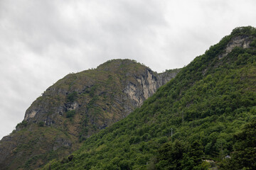 mountains surrounding lake como italy