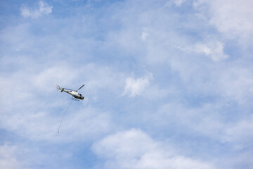 helicopter in flight