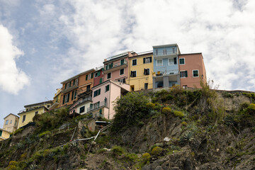 village on the coast of the sea in cinque-terre in italy