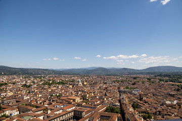 view of florence italy from atop the duomo