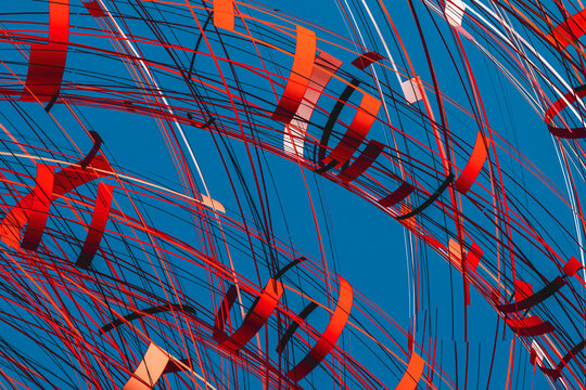 Background of a Abstract Geometric Shapes in Vibrant Hues