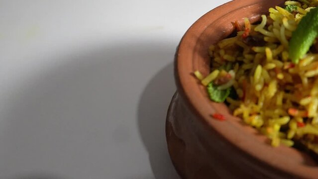 Indian and pakistani most popular recipe chicken biryani with spice