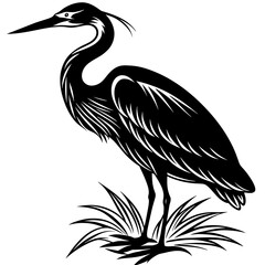 black-heron-collection-silhouette-vector-illustrat