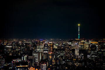 Tokyo skyline at night
