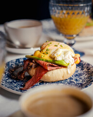 breakfast with coffee