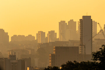 Skyline de São Paulo prédios e construção