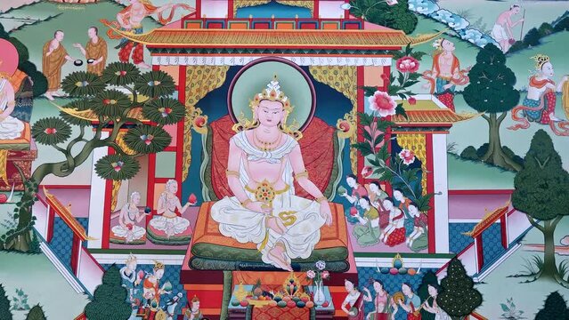 Buddha, Thangki of Ladakh, Buddhist Art, Tibetan Buddhism