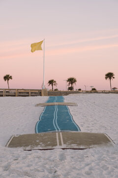 Outdoors ADA Accessibility Walkway on Beach