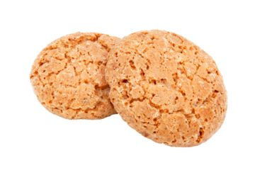 Amaretti / Famous Italian cookies - transparent background