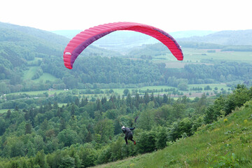 Paragliding Nähe Bruchhauser Steine im Sauerland