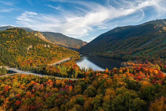 Autumn Colors Around Echo Lake New Hampshire