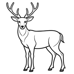 svg, deer-antlers vector illustration 