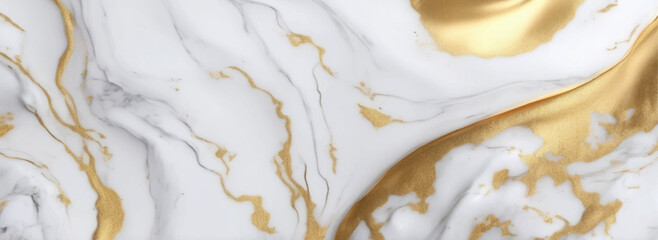 Luxurious white and gold marble textured background. Luxurious Italian Carrara marble for floor. Abstract design. polished onyx marble with high resolution golden splatter effect. Luxury modern art.