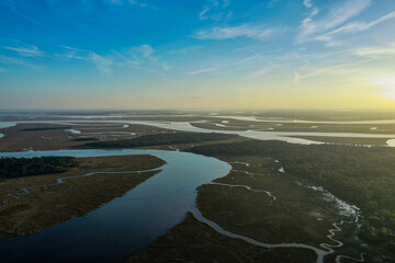 Winding Rivers and Marshlands of Coastal Georgia