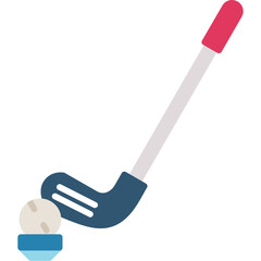 Golf Ball and Club Icon