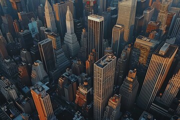 Obraz premium New York City Architecture Business Background