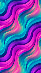 Obraz premium Abstract Image, Colorful Ribbons, Wallpaper, Background, Cell Phone and Smartphone Cover, Computer Screen, Cell Phone and Smartphone Screen, 9:16 Format - PNG
