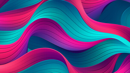 Fototapeta premium Abstract Image, Colorful Ribbons, Wallpaper, Background, Cell Phone and Smartphone Cover, Computer Screen, Cell Phone and Smartphone Screen, 16:9 Format - PNG