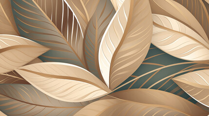Abstract Image, Plant Leaves, Wallpaper, Background, Cell Phone and Smartphone Cover, Computer Screen, Cell Phone and Smartphone Screen, 16:9 Format - PNG