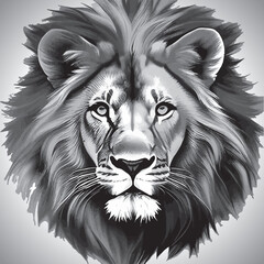 Fototapeta premium Lion Head Vector, Illustration