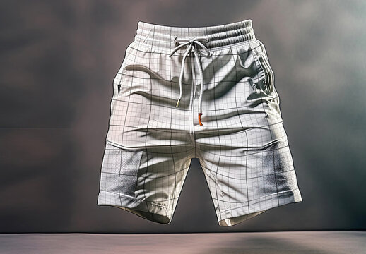 Bermuda Shorts floating mockup 02 Generative Ai