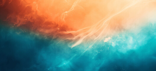 Orange and blue grunge gradient, Vibrant gradient texture background design, orange merging into blue, soft grain overlay, modern design
