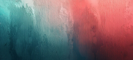 Grunge, grainy texture background, Abstract gradient with texture, red to teal color shift, smooth and grainy
