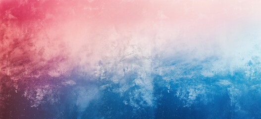 Grunge gradient texture background. Color gradient with noise texture, fading from red to blue, minimalist abstract