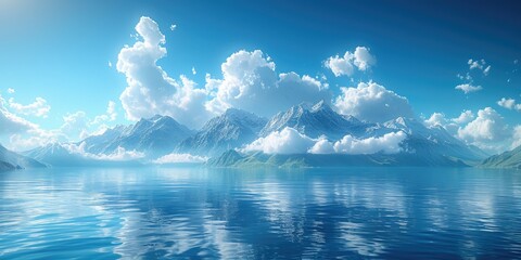 Tranquil Blue: A Window to Reality
