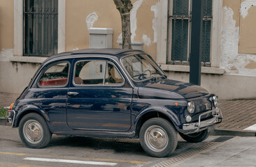 Old car on the Italian street