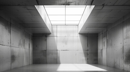 Empty Room With Skylight