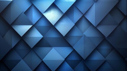 A modern abstract image showcasing a blue geometric cube pattern on a textured wall