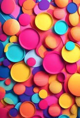 Imagen colorida, fondo de colores, puntos de colores, conffeti, imagen de colores con textura de puntos