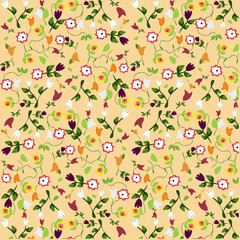 Seamless cute vector illustration pattern