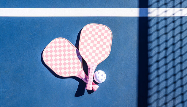 Pickle Ball Paddles and Ball 