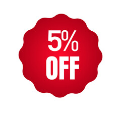 Red discount label, Red percent sign, Red discount label, Label 10% off