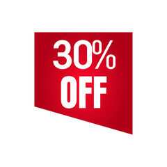 Red label 30% off sale