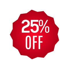 Red label 25% off sale