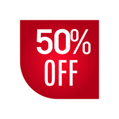 Red label 50% off sale