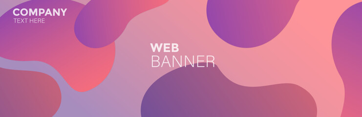 Pink and purple soft pastel abstract background, Colorful banner