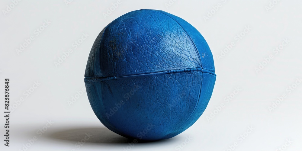Poster a large blue egg resting on a white surface. suitable for various design projects