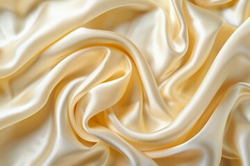 Fototapeta premium Abstract background with smooth waves of elegant satin silk fabric. 